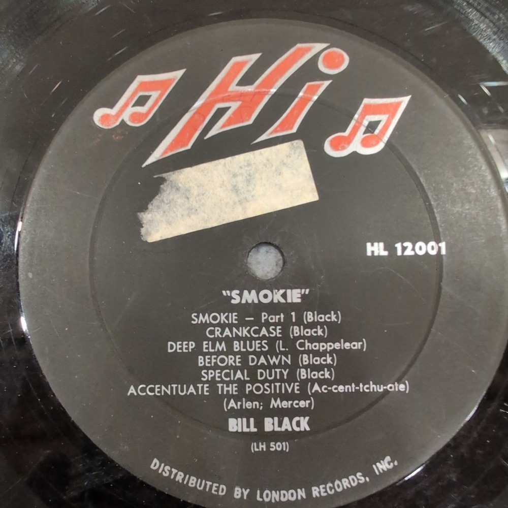 Bill Black's Combo Smokie Vinyl LP Hi Records HL 12001 Instrumental Rock Roll - Picture 3 of 6